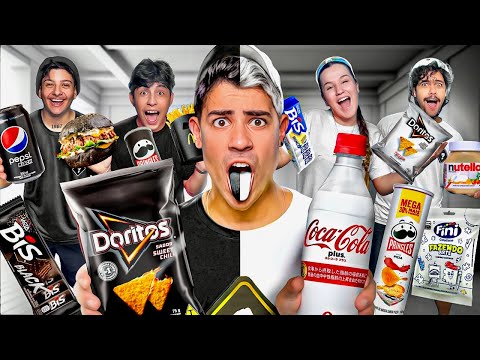 COMIDAS BRANCA Vs PRETA POR 24 HORAS *Liga Mistério