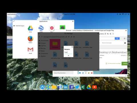 Leena Desktop UI (Multiwindow) Video
