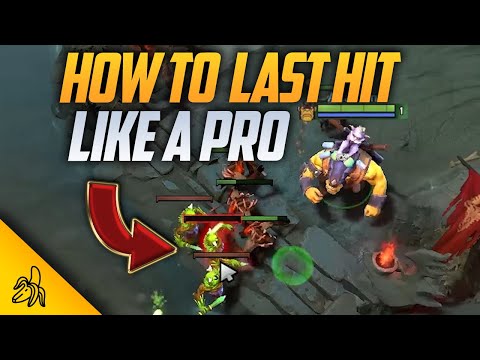 The Best Way to Last Hit Creeps in Dota (Educational Hotkey Technique)