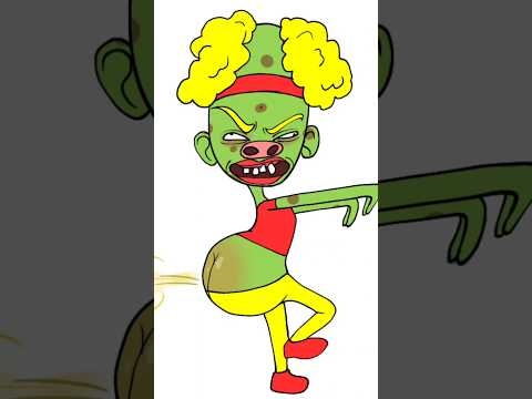 Zombie Dance but Funny D Billions #cartoon #cartoonmemes #funnycartoon