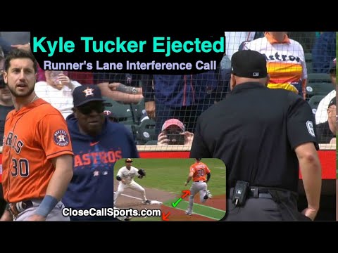 E5 - Tucker Ejected on Runner's Lane Interference Play as Umpire Calls Kyle Out for Rules Infraction
