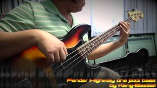 Video thumbnail for Fender Highway one jazz bass (Old String) by Keng-Bassist by Keng Bassist