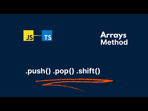Add and Remove elements in Javascript and Typescript Arrays