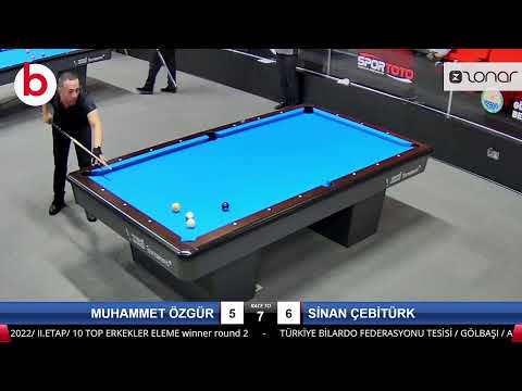 MUHAMMET  ÖZGÜR & SİNAN ÇEBİTÜRK Bilardo Maçı - 