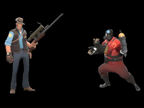 TF2  Pyro VS. Sniper Battle Of The Gods
