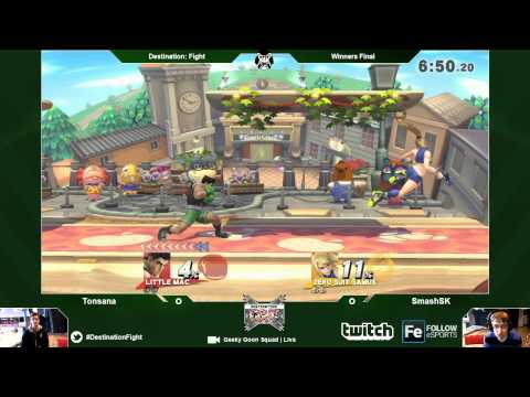 D:F - Tonsana (Little Mac) Vs. SmashSK (ZSS) - Winners Final - Smash 4 Wii U