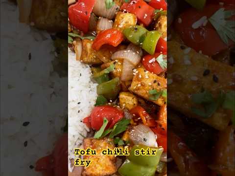Tofu chili stir fry Recipe | Tofu chili Recipe | tofu recipe| #shorts #ytshorts #shortsvideo #tofu