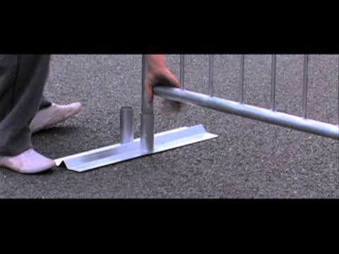 Detachable Leg Metal Crowd Control Barriers