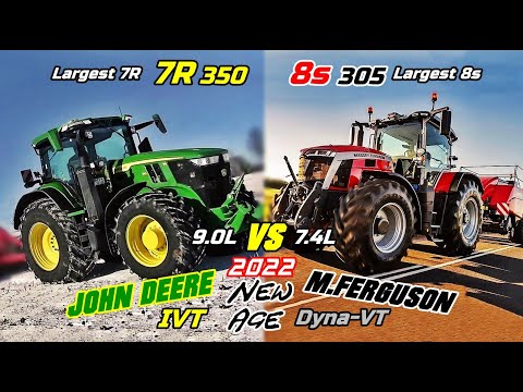 John Deere 7R 350 VS M.Ferguson 8s 305 which is faster/bigger/stronger ? (Largest 7R VS Largest 8S)