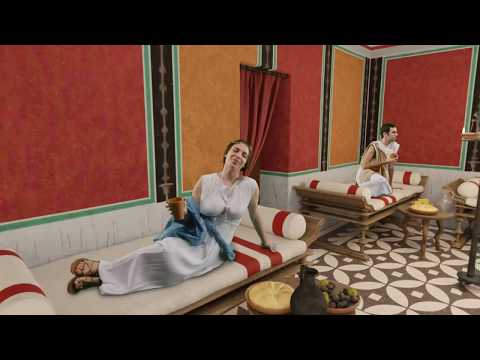 Virtual reality of the Atrium Building. Roman Forum District