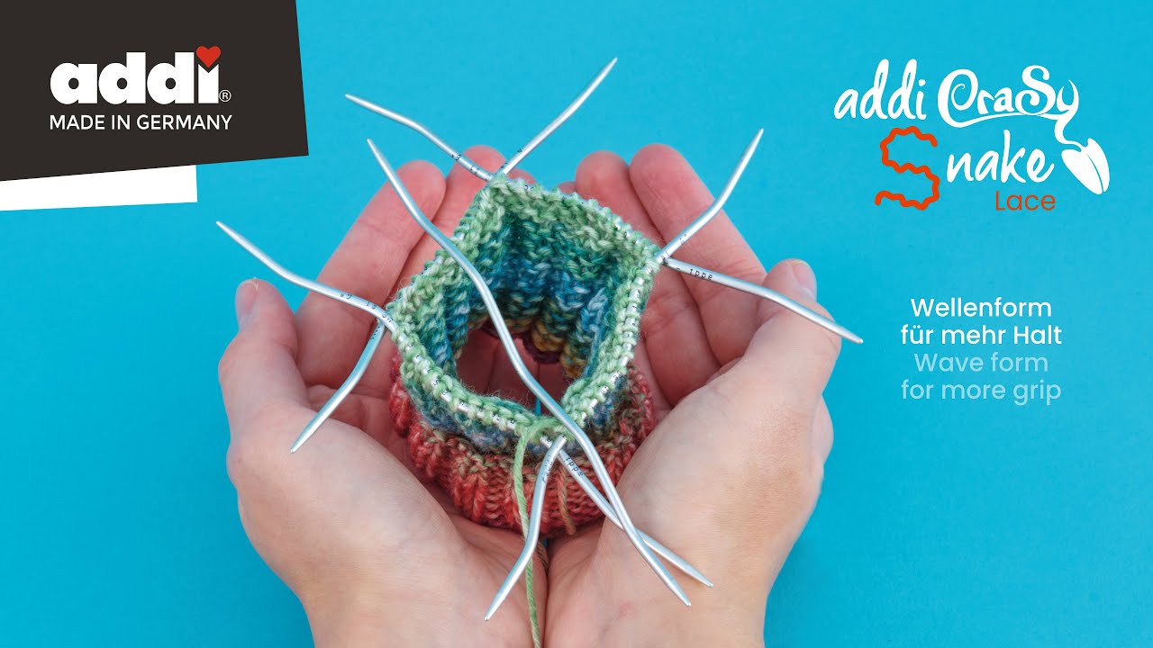 Спиці шкарпеткові Addi CraSy Snake, 15 см