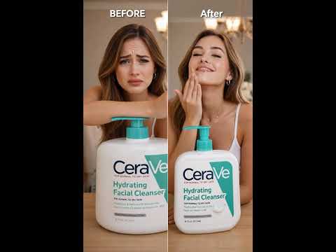 CERAVE BEFORE AFTER #shorts #shortsfeed #shortsvideo #shortsvideo