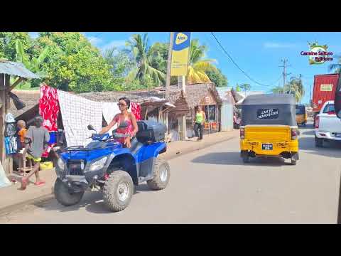 Nosy Be🇲🇬Ambatoloaka - Hell Ville in tuk tuk🇲🇬Madagascar
