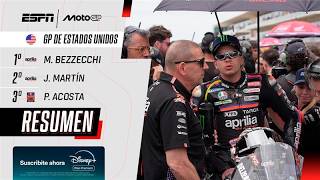 MARCO BEZZECCHI VOLVIÓ A FESTEJAR EN EL MOTO GP TRAS CONSAGRARSE EN ESTADOS UNIDOS | RESUMEN