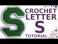 CROCHET LETTER S Tutorial With Pattern The Alphabet Letter S How To Crochet A Letter S