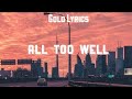 Taylor Swift — All Too Well (slowed) | Gold Lyrics
