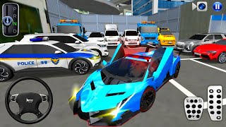 New Blue Lamborghini For Parking - 3D Driving Class Android Gameplay || Android Games - 2025