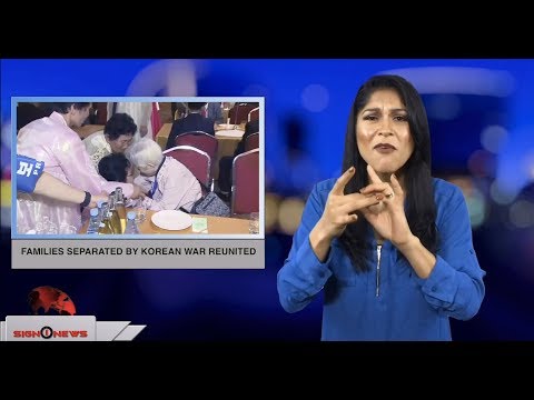 Families separated by Korean War reunited (ASL - 8.20.18)