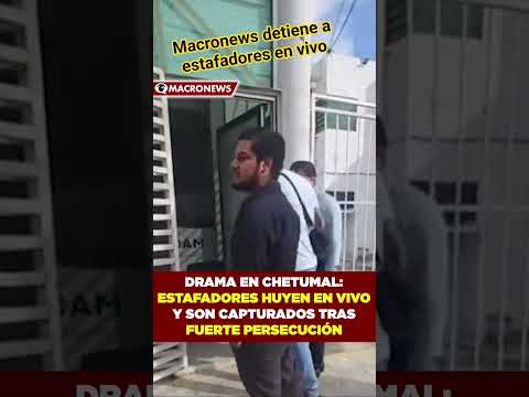 periodistas detiene a estafadores en vivo