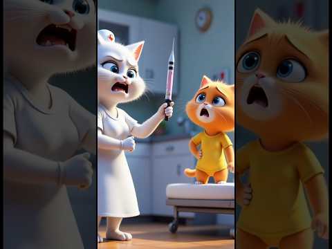 O Gatinho tomou injeção!😿🤒 #dalle3 #chatgpt #cats #aiart #gato #ai #desenho #gatinho #humor