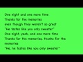 Fall Out Boy - Thanks For The Memories (lyrics ...
