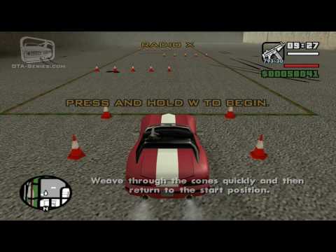 GTA San Andreas - Walkthrough - Driving School #6 - Cone Coil (HD)