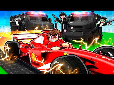 F1 SPEEDRUNNER Vs Hunters In Driving Empire