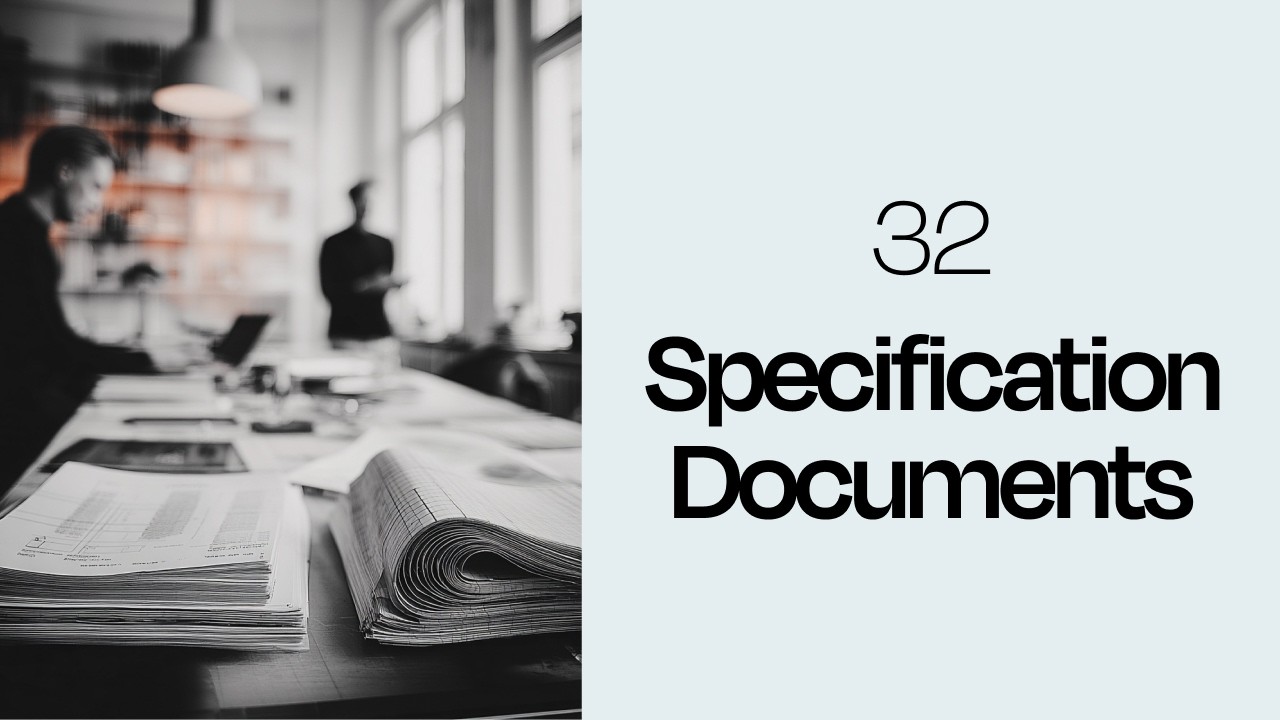 32. Specification Documents