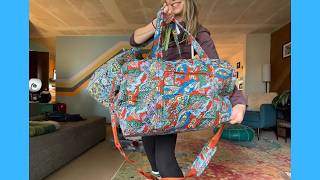 Vera Bradley Women’s Cotton Miramar Weekender Bag