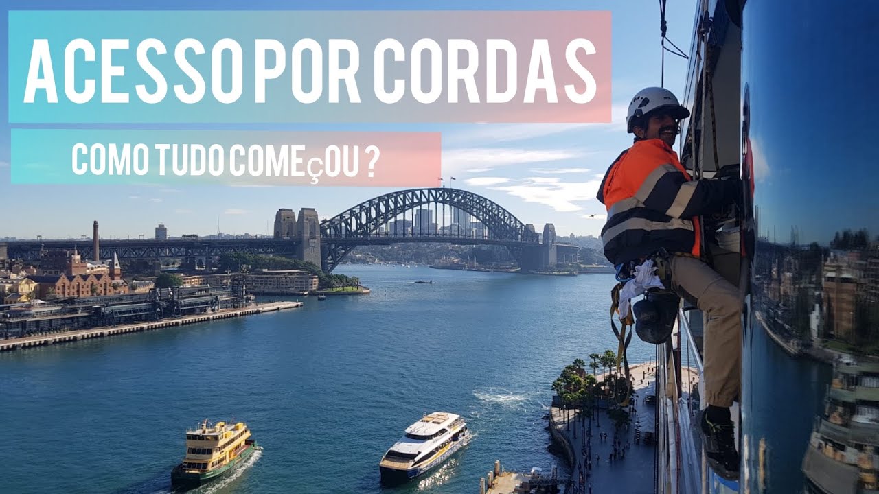 Como tudo começou? Acesso por cordas!Alpinismo industrial na AUSTRÁLIA/ NAVEGADOR DE MUNDOS