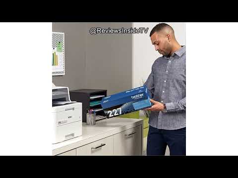 Brother Genuine TN227, TN227BK, High Yield Toner Cartridge, Replacement Black Toner, Page Yield Up to 3,000 Pages, TN227BK, Amazon Dash Available video review thumbnail