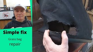 Simple Fix to a Lawnmower Grass Bag | Do it yourself