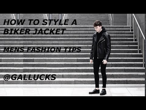 How to style a biker jacket/ mens fashion tips