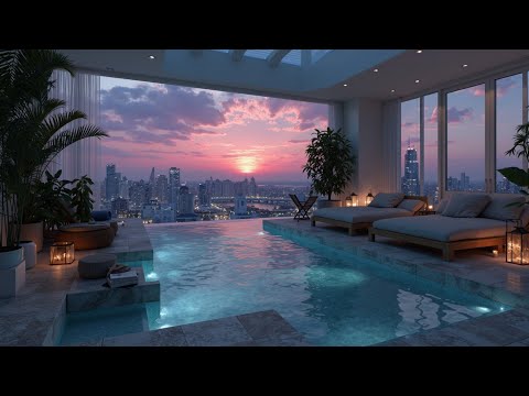 Luxury Lounge Music & Deep House Chill Mix - Sunset Rooftop Infinity Pool Vibes