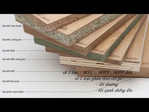 Cách phân biệt ván gỗ công nghiệp  : MFC , MDF , HDF