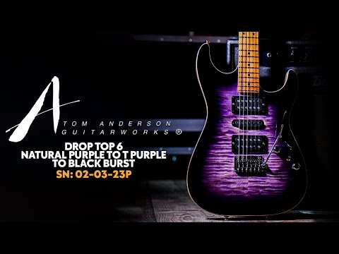 SUMMER SALE!! Tom Anderson Drop Top Natural Purple to T Purple to Black Burst with Binding 2023 image 20