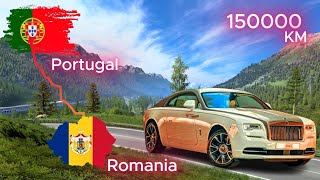 Driving a Rolls-Royce in Euro Truck Simulator 2 |ROMANIA to PORTUGAL