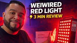 WEIVIRED Red Light Therapy Panel Review (5 Wavelengths) | 3 Minute Quick Test