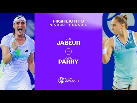 Ons Jabeur contre Diane Parry | 1er tour de Ningbo 2023 | Temps forts des matchs WTA