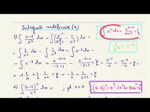 Integrale nedefinite 4