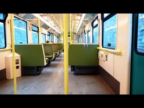 On Board an IE 8300 Class Dart Train - Dun Laoghaire to Sandycove, Dublin
