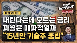 [김현석의 월스트리트나우-12월9일] 내린다는데 오르는 금리..파월은 매파적일까 "15년만 기술주 중립"