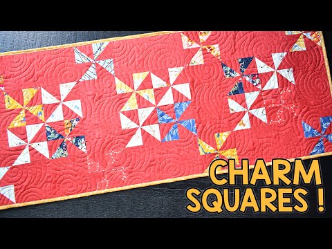 Painterly Pinwheels | Half A Charm Pack Quilt Pattern | In A Day | Quick and Easy