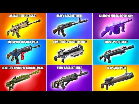 Evolution of All Fortnite Assault Rifles (Chapter 1 Season 1 - Chapter 6 Season 2)