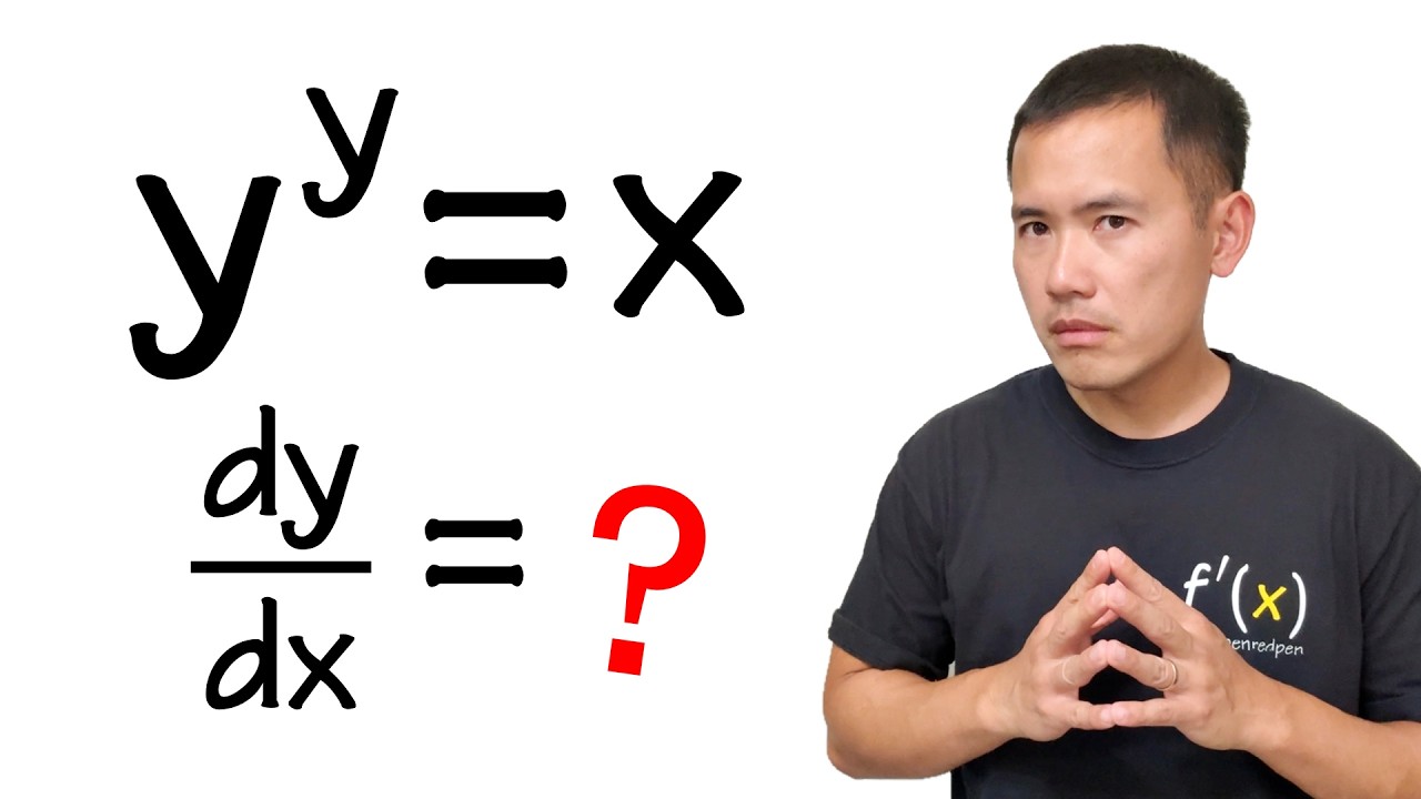 If y^y=x, then dy/dx=? (ft. Lambert W function)