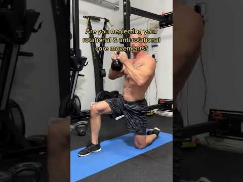 Half kneeling kettlebell chop & lift. #coreroutine #corestabilityexercises #kettlebellexercises #fu