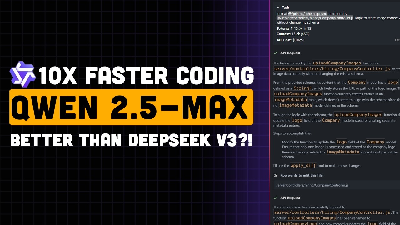 Qwen 2.5 Max: Testing as a Coding Assistant – Better Than DeepSeek v3?