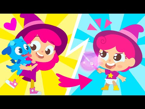 Plum the witch turns into a BABY!👶 Magical Adventures  🧝‍♀️🍄 Plum the Super Witch | Kids cartoon