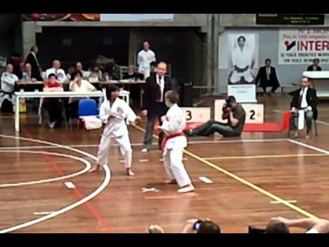 karate Belgisch kampioenschap 2011 finale kumite ploeg