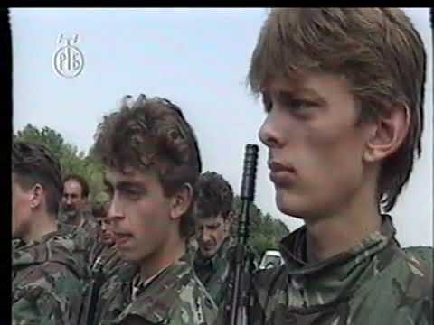 Командант Вељко Миланковић и Вукови са Вучијака Мај 1992.